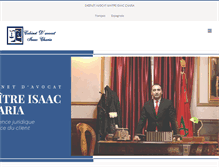 Tablet Screenshot of isaacavocat.com